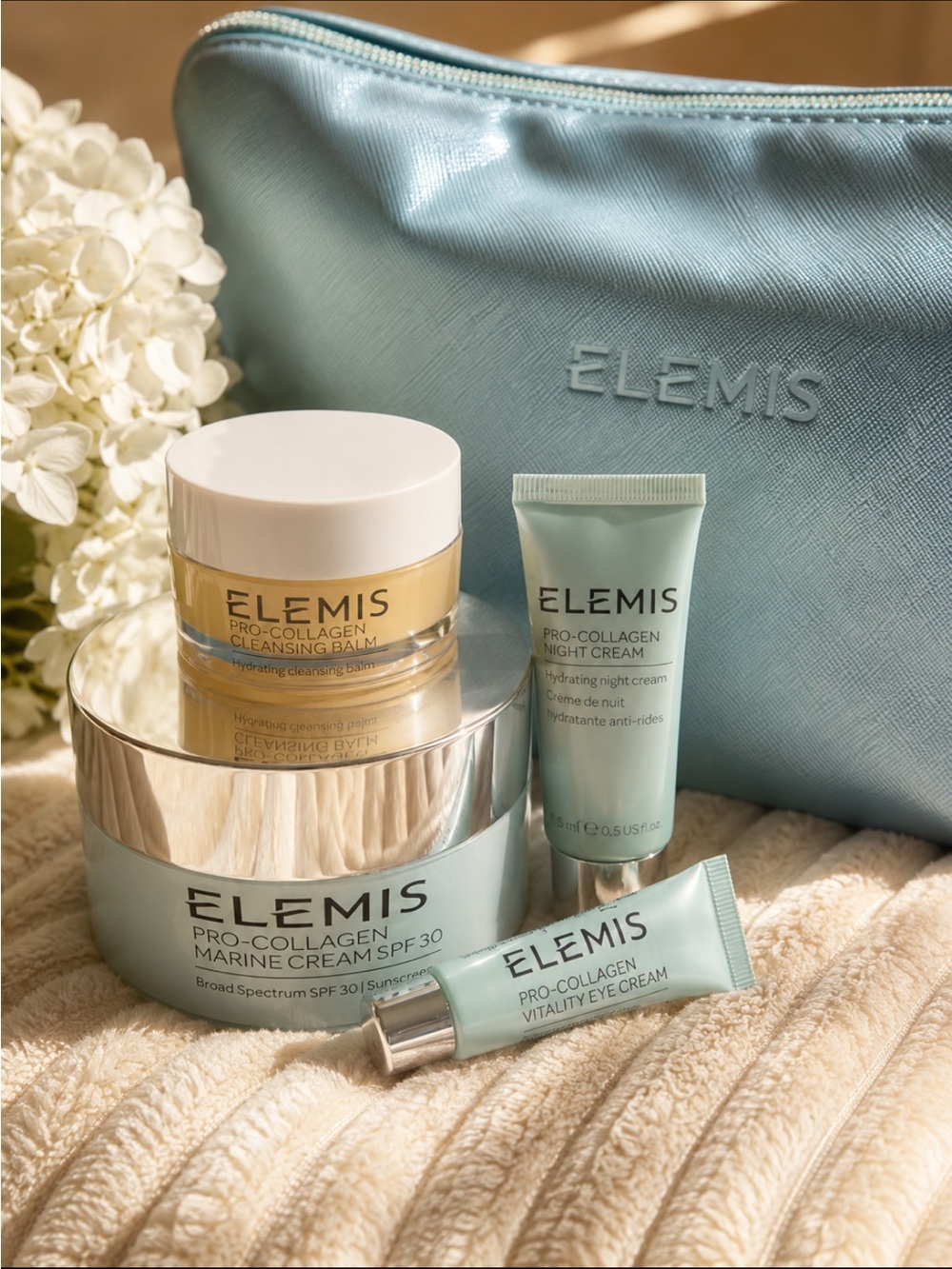 Elemis Pro-Collagen Marine Skincare Set in Cream